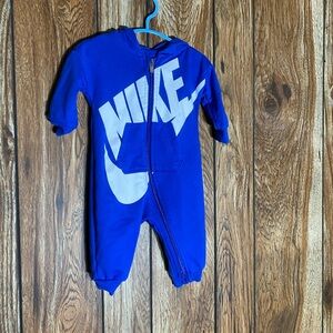 Nike Blue and White Athletic Footies